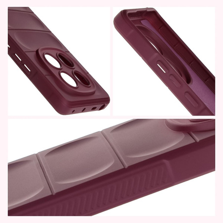 Pancerne etui Bizon Case Tur do Xiaomi Redmi Note 14 Pro 4G, burgundowe
