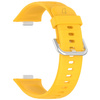 Pasek Bizon Strap Watch Silicone Pro SR do Huawei Watch Fit 4 / 4 Pro / 3, żółty