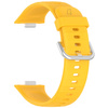 Pasek Bizon Strap Watch Silicone Pro do Huawei Watch Fit 3, żółty