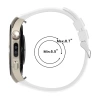 Silikonowy pasek Bizon Strap Watch Silicone T do Huawei Watch 5 46 mm, biały