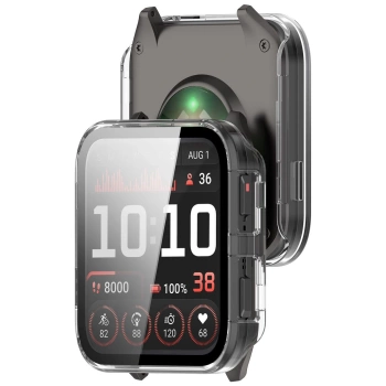 Etui ze szkłem do zegarka Bizon Case+Glass Watch do Garmin Venu X1, przezroczyste