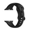 Pasek Bizon Strap Watch Silicone S do Apple Watch 44/45/46/49 mm, czarny