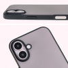 Etui Bizon Case Angelo do iPhone 16 Plus, półprzezroczyste z czarną ramką