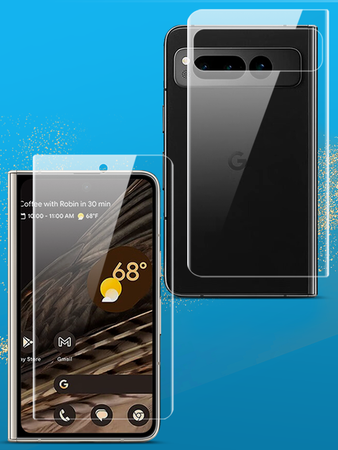 Folia hydrożelowa na tył, środek i przód Bizon Glass Hydrogel, Pixel Fold