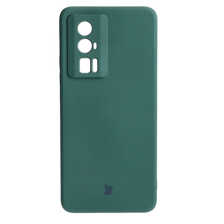 Etui Bizon Case Silicone Sq do Xiaomi Poco F5 Pro, ciemnozielone