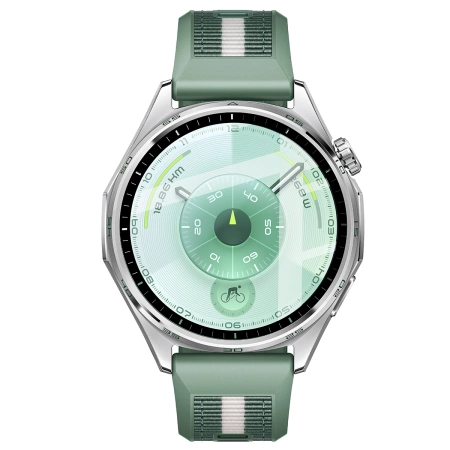 Szkło hybrydowe Bizon Glass Watch Edge Hybrid dla Huawei Watch GT6 46 mm, czarne