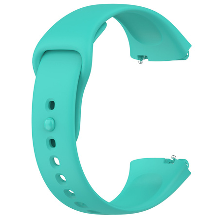 Pasek Bizon Strap Watch Dots do Xiaomi Redmi Watch 3 Active, ciemno-miętowy