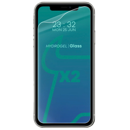 Folia hydrożelowa na ekran Bizon Glass Hydrogel Front Duo do iPhone 11 / XR, 2 sztuki