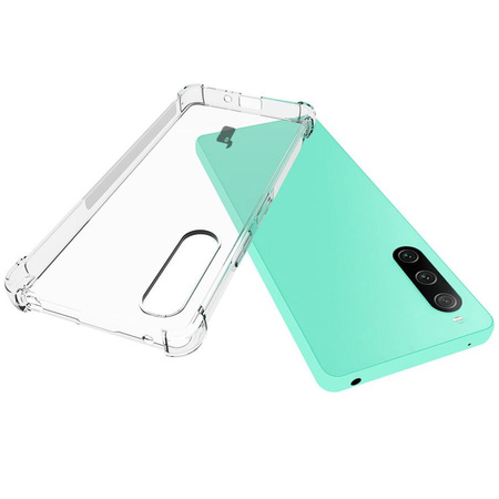 Etui + 2x szkło Bizon Case Clear Pack do Sony Xperia 10 V, przezroczyste