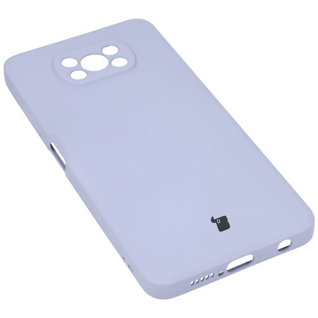 Etui Bizon Case Silicone do Xiaomi Poco X3 / NFC / Pro, jasnofioletowe