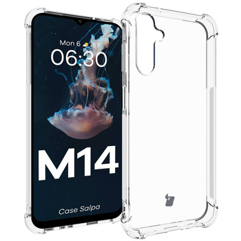 Elastyczne etui Bizon Case Salpa do Galaxy M14 5G, przezroczyste