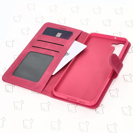 Etui Bizon Case Wallet do Galaxy S23 Plus, różowe