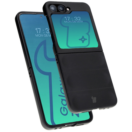 Pancerne etui Bizon Case Tur do Galaxy Z Flip6, czarne