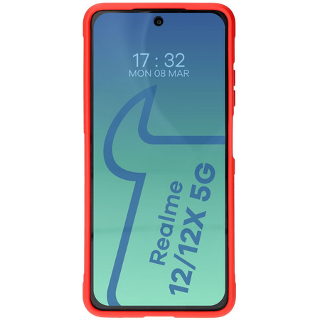 Pancerne etui Bizon Case Tur do Realme 12 / 12x, czerwone