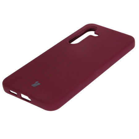 Silikonowe etui Bizon Soft Case do Galaxy S24, ciemnofioletowe