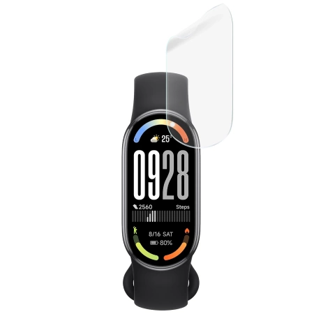 Folia hydrożelowa na ekran Bizon Glass Watch Hydrogel Duo do Xiaomi Smart Band 10, 2 sztuki
