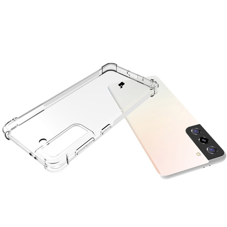 Etui + 2x szkło + obiektyw Bizon Case Clear Pack do Galaxy S21, przezroczyste