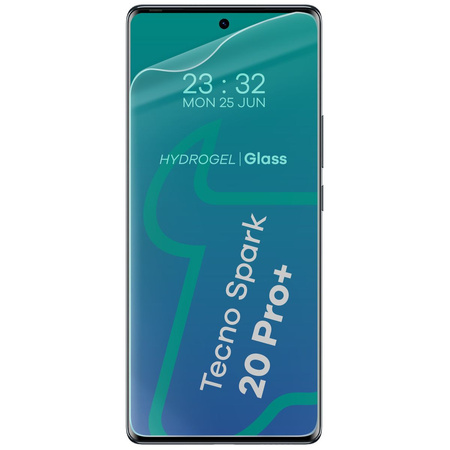 Folia hydrożelowa na ekran Bizon Glass Hydrogel Front do Tecno Spark 20 Pro+, 2 sztuki