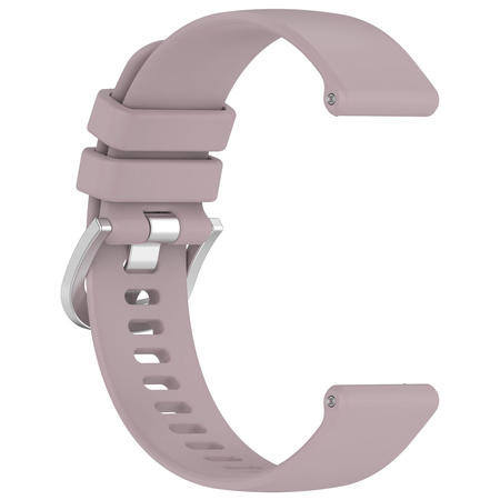 Pasek silikonowy do smartwatcha, Bizon Strap Watch Silicone Pro T, Quick Release 20 mm, jasnofioletowy