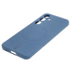 Etui Bizon Case Silicone Magnetic Sq do Galaxy S24, granatowe