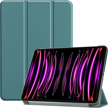 Etui Bizon Case Tab Croc do iPad Pro 12.9 2022/2021/2020/2018, ciemnozielone