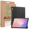 Etui z klapką Bizon Case Tab Croc do Galaxy Tab S11, czarne