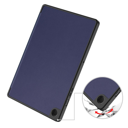 Etui Bizon Case Tab Lizard do Galaxy Tab A9 Plus, granatowe