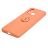 Etui Bizon Case Silicone Ring Sq do Xiaomi Redmi 12C, pomarańczowe