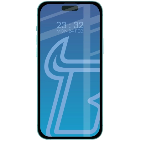 Szkło hartowane Bizon Glass Edge Duo do iPhone 15 Plus / 16 Plus, czarna ramka, 2 sztuki