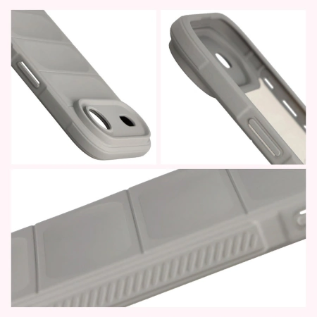 Pancerne etui Bizon Case Tur do iPhone Air, jasnoszare