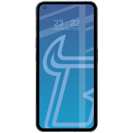 Szkło hartowane Bizon Glass Edge Duo do Nothing Phone 1, czarna ramka, 2 sztuki