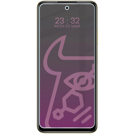 Prywatyzujące szkło hybrydowe Bizon Glass Mule Shadow do Infinix Hot 40i, matowe