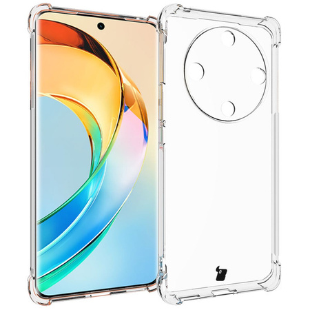 Etui + 2x folia Bizon Case Clear Pack do Honor Magic6 Lite, przezroczyste