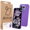 Silikonowe etui Bizon Soft Case do Realme GT 8 Pro, fioletowe