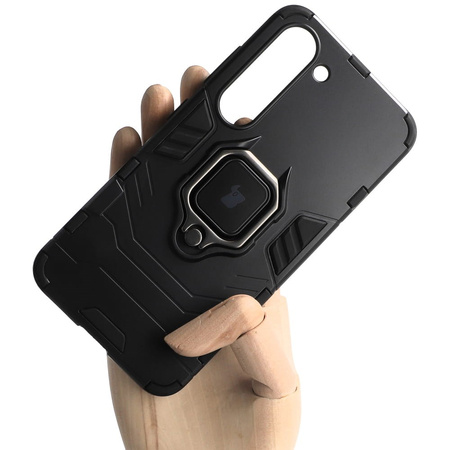 Etui Bizon Case Armor Ring do Samsung Galaxy S23, czarne