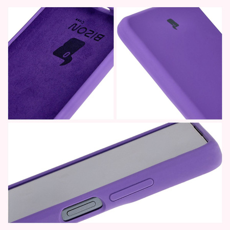 Silikonowe etui Bizon Soft Case do Motorola Moto G24 / G24 Power, fioletowe