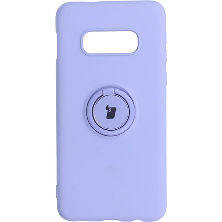 Etui Bizon Case Silicone Ring do Galaxy S10e, fioletowe