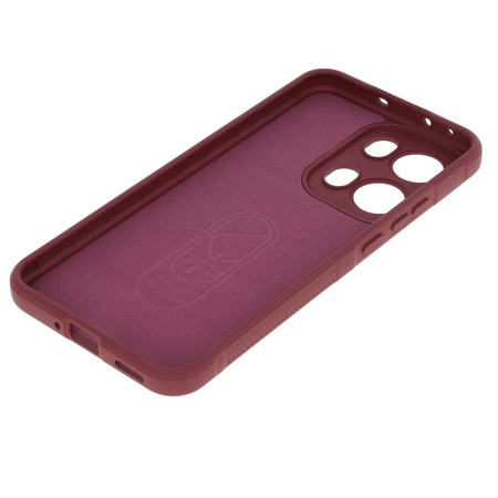 Pancerne etui Bizon Case Tur do Oppo Reno13 Pro, burgundowe