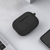 Silikonowe etui z karabińczykiem Bizon Case Headphone Silicone do AirPods 4, czarne