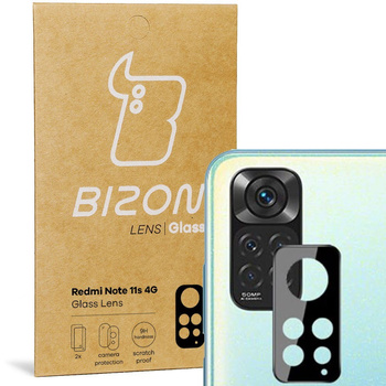 Szkło na aparat Bizon Glass Silk Lens dla Redmi Note 11S 4G, 2 sztuki