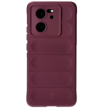 Pancerne etui Bizon Case Tur do Xiaomi 13T Pro / 13T, burgundowe