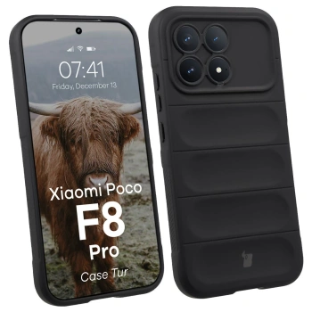 Pancerne etui Bizon Case Tur do Xiaomi POCO F8 Pro, czarne