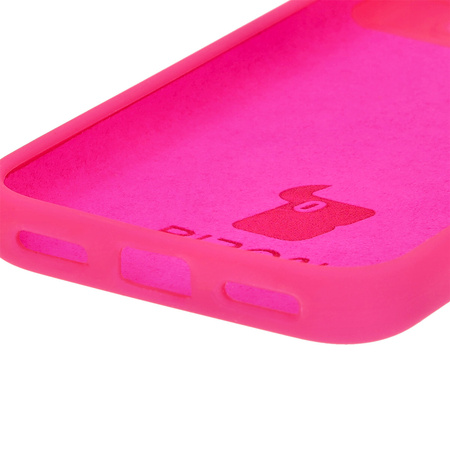 Silikonowe etui Bizon Soft Case do Google Pixel 8a, neonowo-różowe