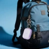 Elastyczne etui z karabińczykiem Bizon Case Headphone Clear do AirPods Pro 3, przeźroczysto-fioletowe
