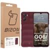 Pancerne etui Bizon Case Tur do Motorola Moto G06 4G / G06 Power 4, burgundowe