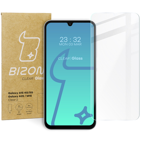 Szkło hartowane Bizon Glass Clear 2 do Galaxy A15 4G/5G, Galaxy A25 5G/M15 5G