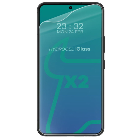 Folia hydrożelowa na ekran Bizon Glass Hydrogel Front Duo do Galaxy S22, 2 sztuki