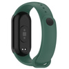 Silikonowy pasek Bizon Strap Watch Silicone do Xiaomi Smart Band 9 / 9 NFC / 8, ciemnozielony