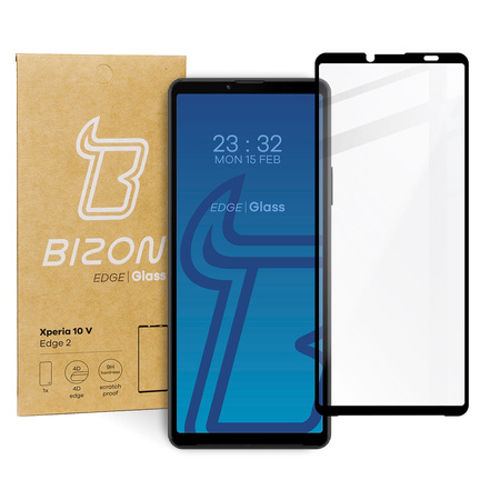 Szkło hartowane Bizon Glass Edge 2 do Xperia 10 V, czarne