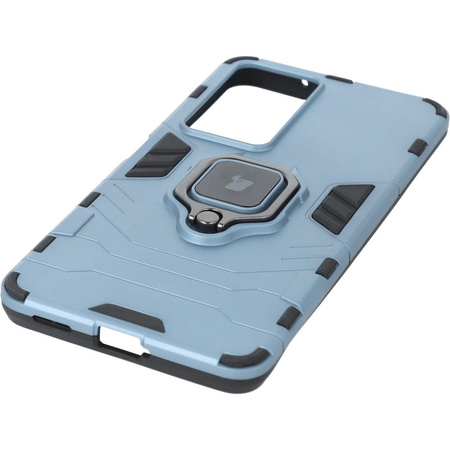 Etui Bizon Case Armor Ring do Xiaomi Poco F4, niebieskie